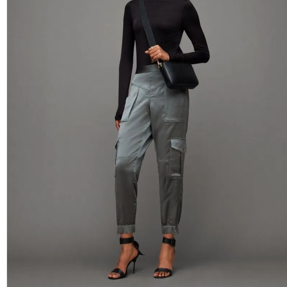 ALLSAINTS Astarte Cargo Trousers (Sz 2) - Picture 9 of 12